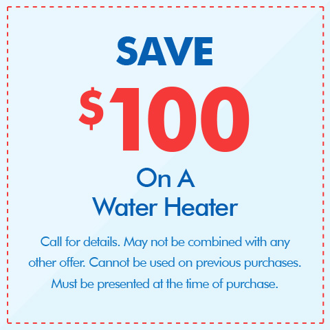 Save Up To $100 On A New Water Heater
