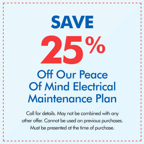 Save 25% Of Electrical Maintenance Plan