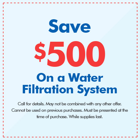 Save $500 On A Water Filtration System